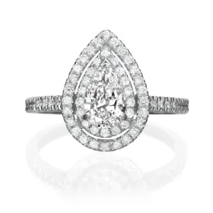 1.50 ct Pear Shaped Diamond Engagement Ring