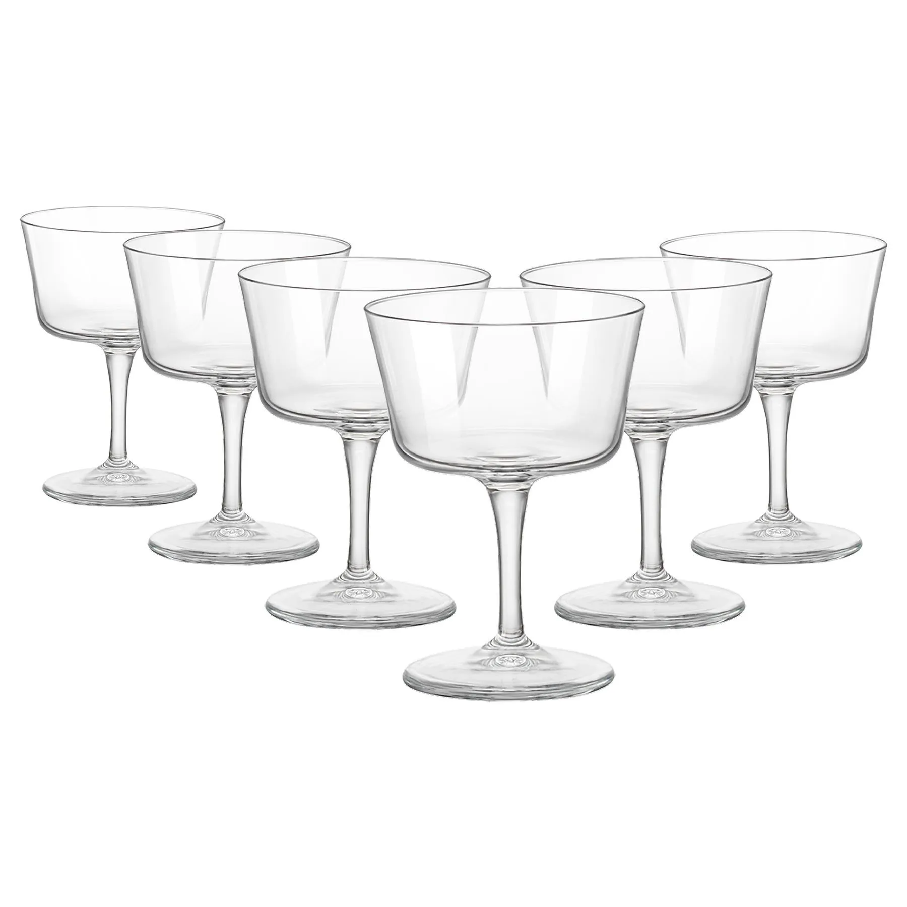 220ml Bartender Novecento Champagne Saucers - Pack of Six - By Bormioli Rocco