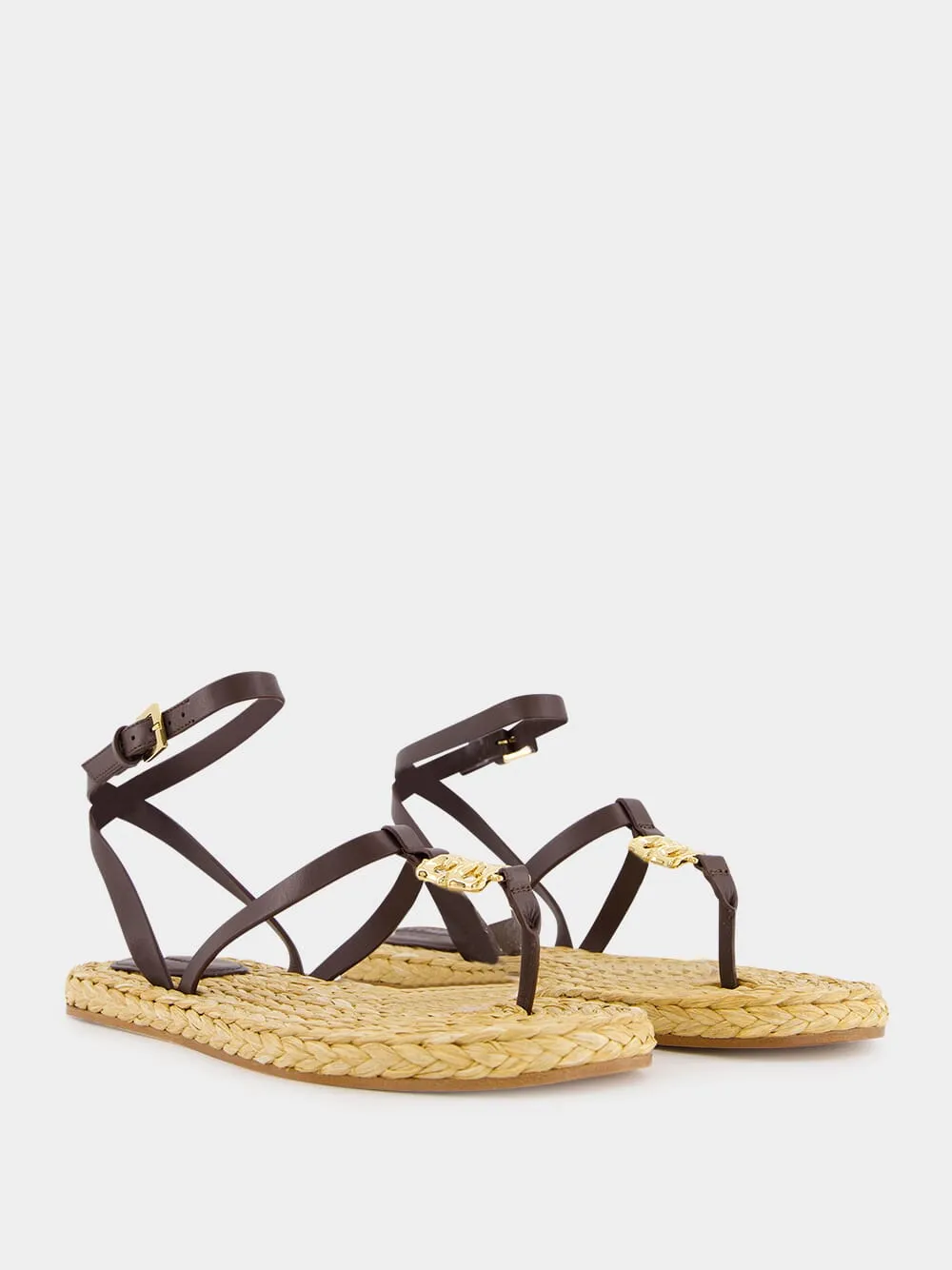 4G Liquid Raffia Sandals