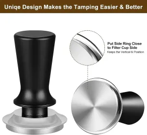 53mm Calibrated Espresso Coffee Tamper with Spring Loaded