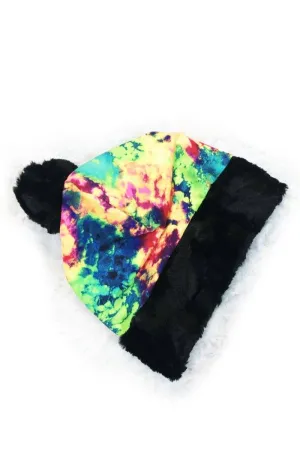 Acid Splash Sabeanie with Minky Trim