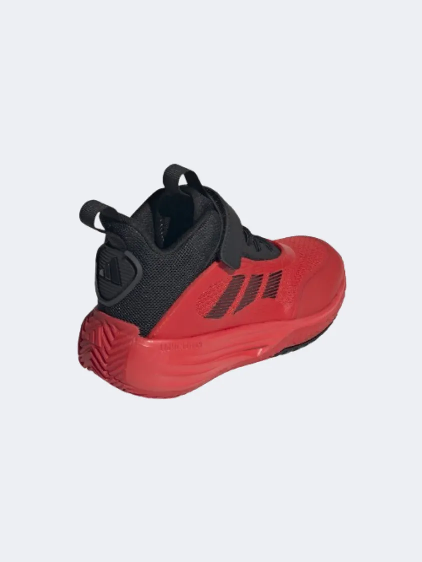 Adidas Own The Game 3 Kids Basketball Shoes Black/Red