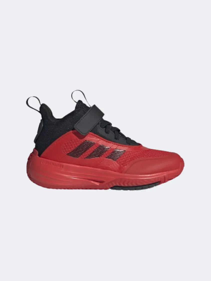 Adidas Own The Game 3 Kids Basketball Shoes Black/Red