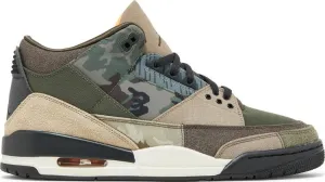 Air Jordan 3 Retro Patchwork Sneakers, Brown