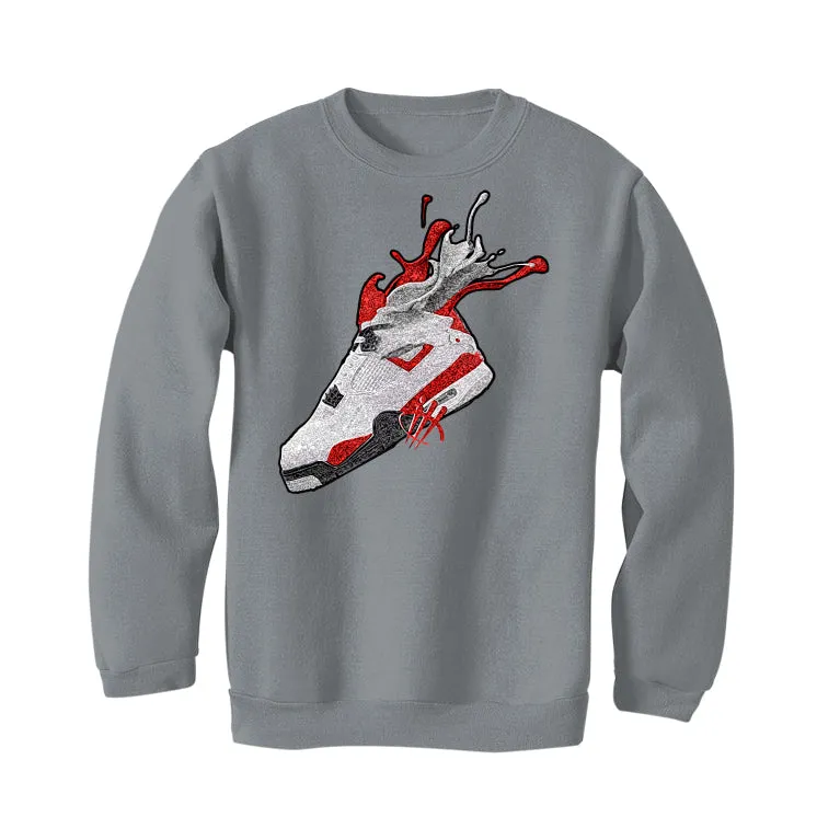 Air Jordan 4 "Red Cement" Grey T-Shirt (SPLASH)