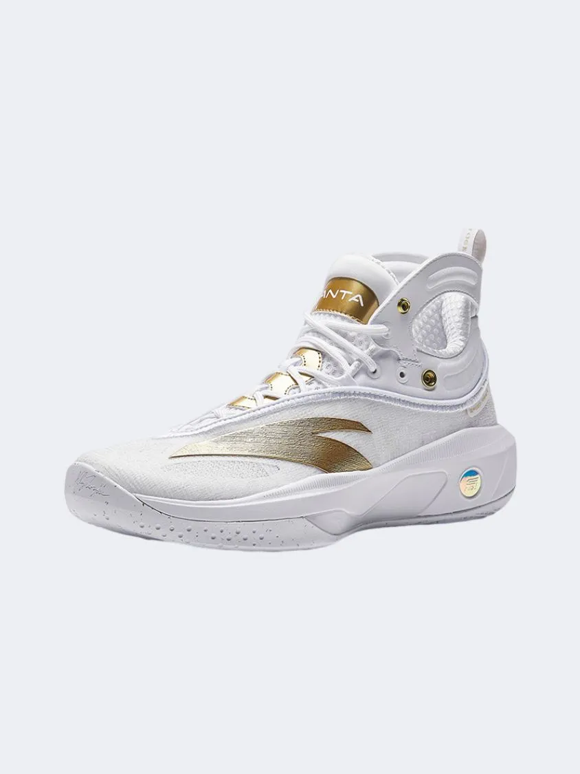 Anta Kt8 Men Basketball Shoes White/Metal Golden