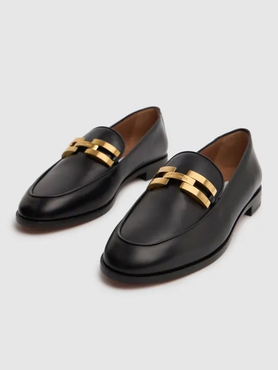 Aquazzura   10mm Brandi leather loafers 