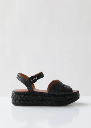 Aude Raffia Platform Sandals