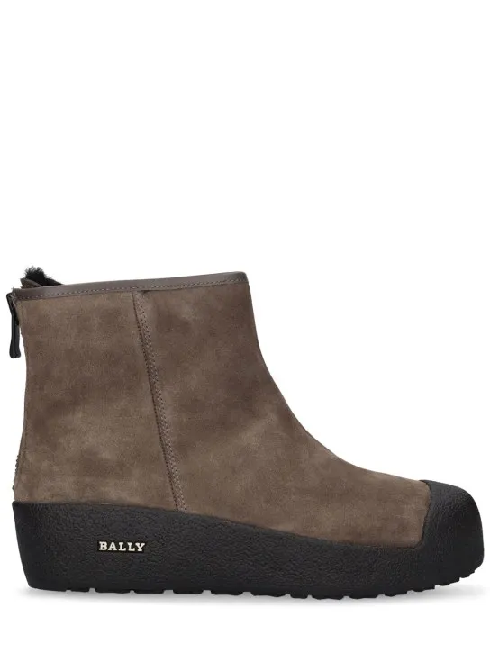 Bally   30mm Guard suede &amp; rubber boots 