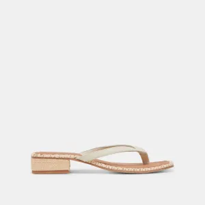 BARTY SANDALS WHITE LEATHER