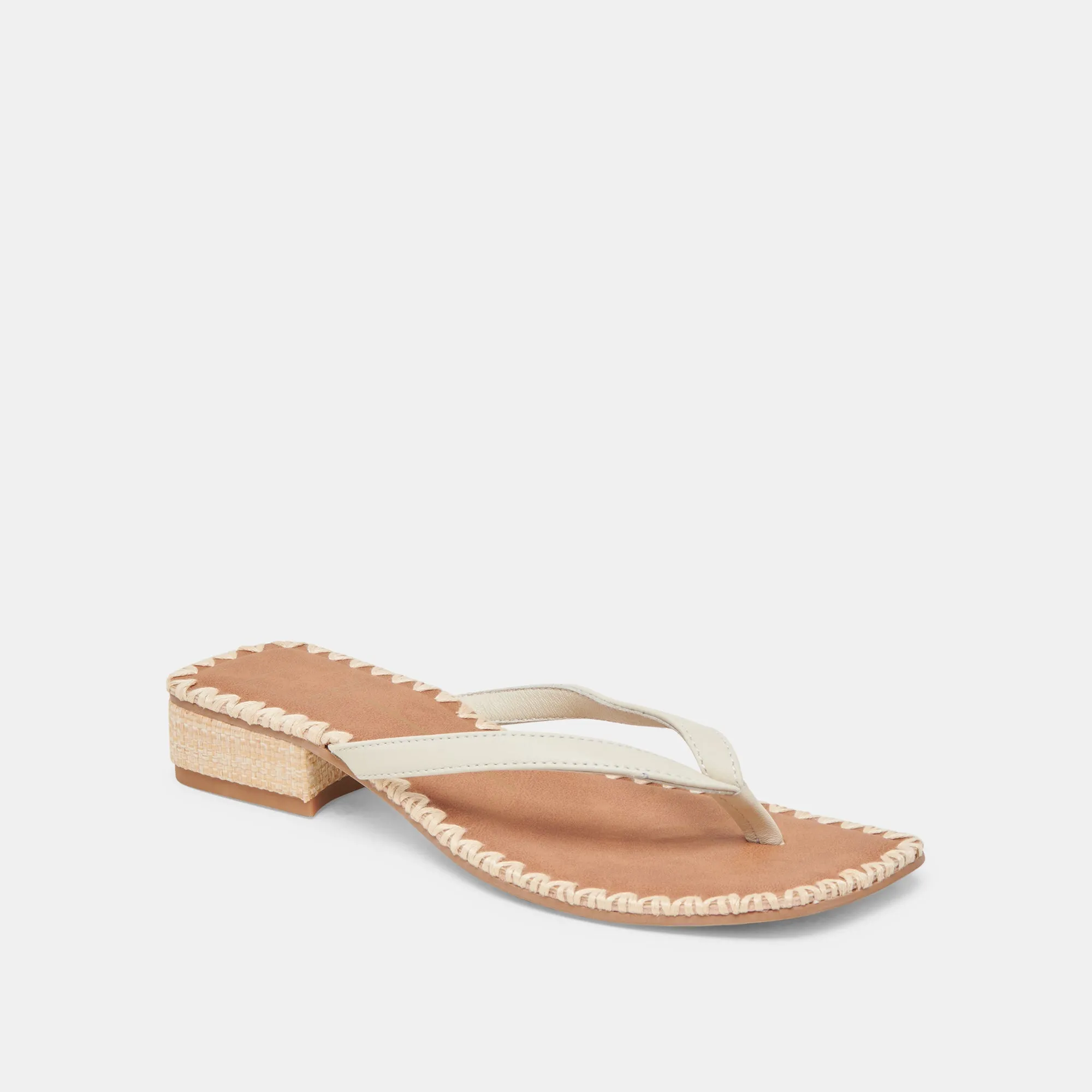 BARTY SANDALS WHITE LEATHER