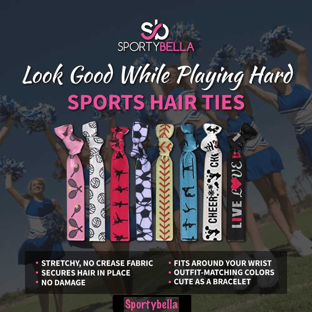 Basketball Hair Ties -Pick Color