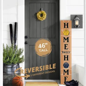 Basketball Home Porch Leaner Welcome Sign