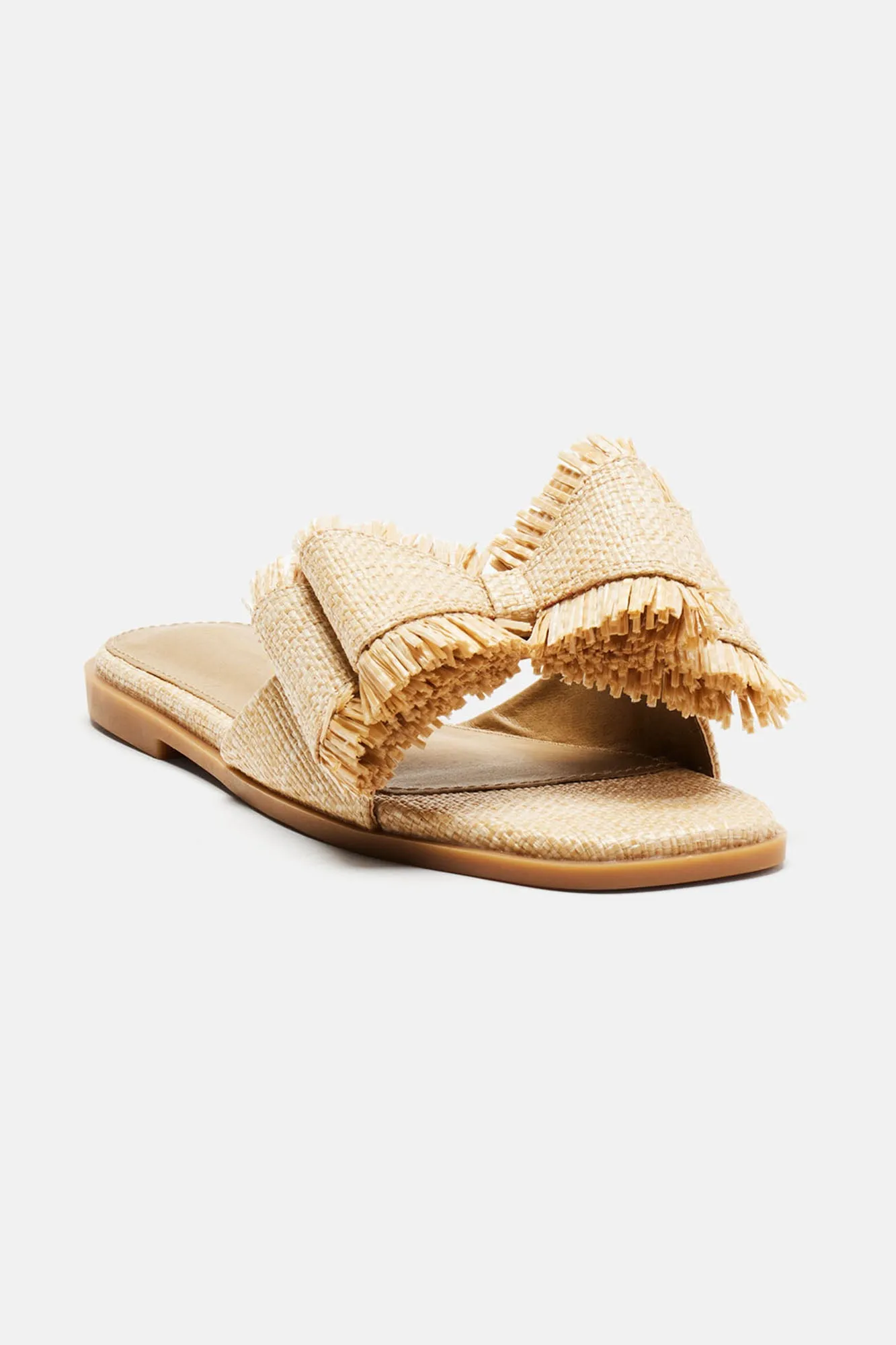 Beach Walk Raffia Sandals - Beige