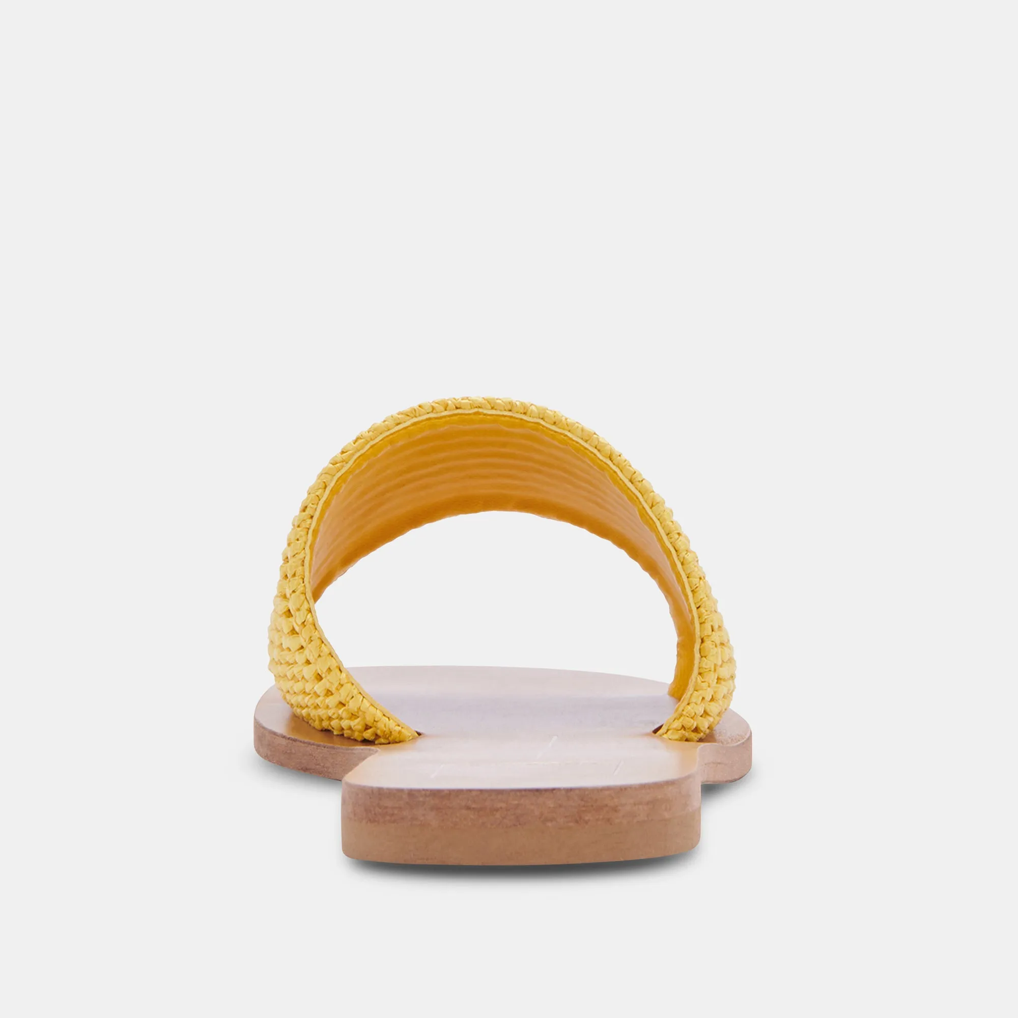 BELLE SANDALS YELLOW RAFFIA