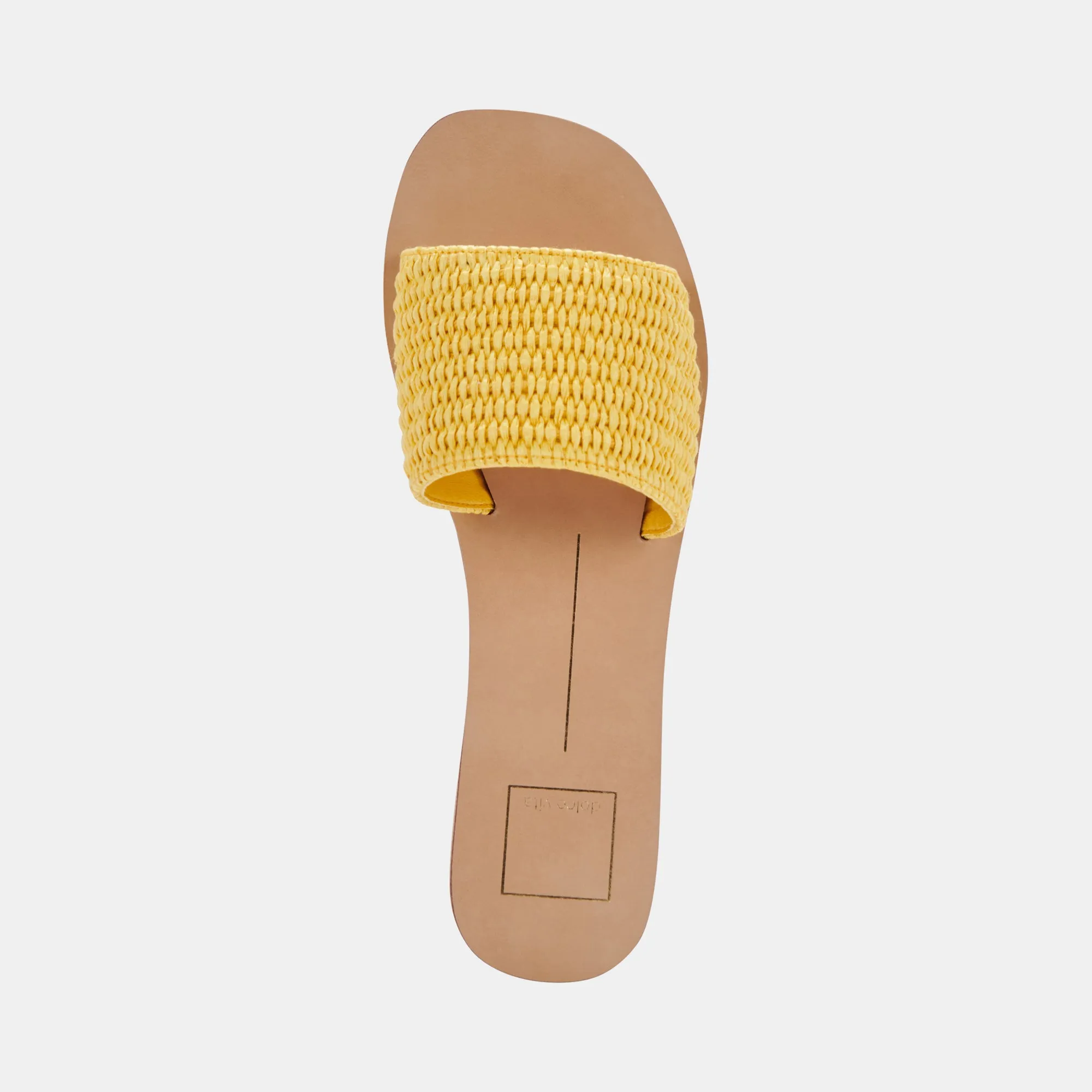 BELLE SANDALS YELLOW RAFFIA