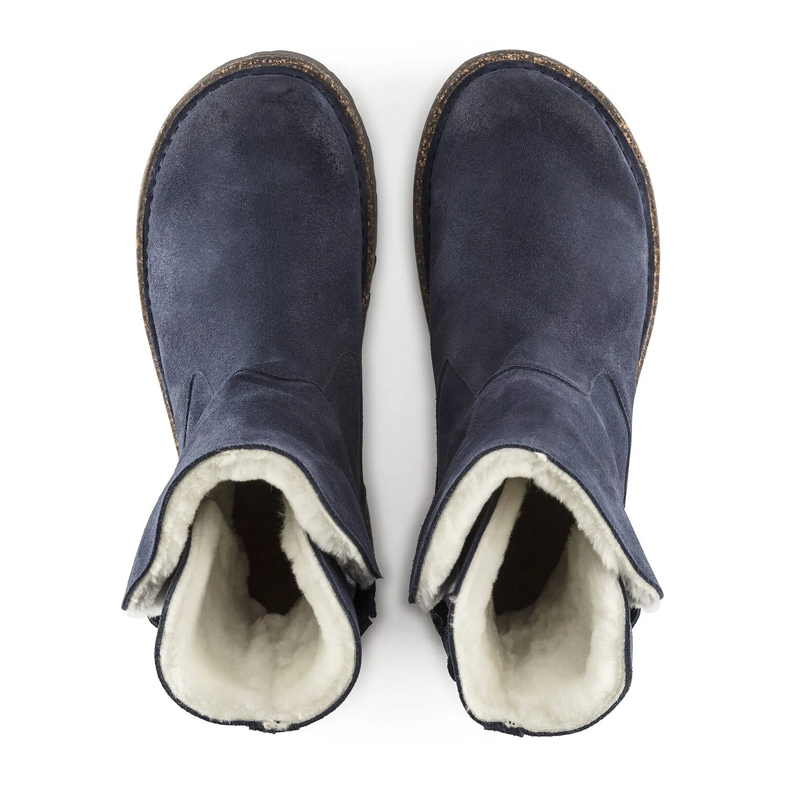 Birkenstock Uppsala Boot (Women) - Graphite Suede/Natural Shearling