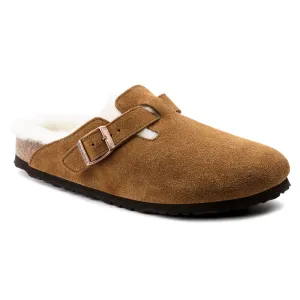 'Birkenstock' Women's Boston Shearling - Mink / Natural