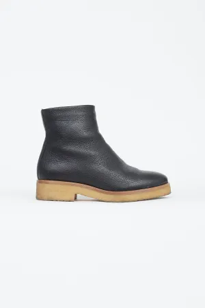 Black Grained Boris Boot