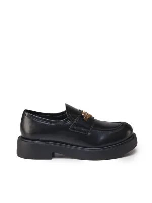 Black Leather City Loafers