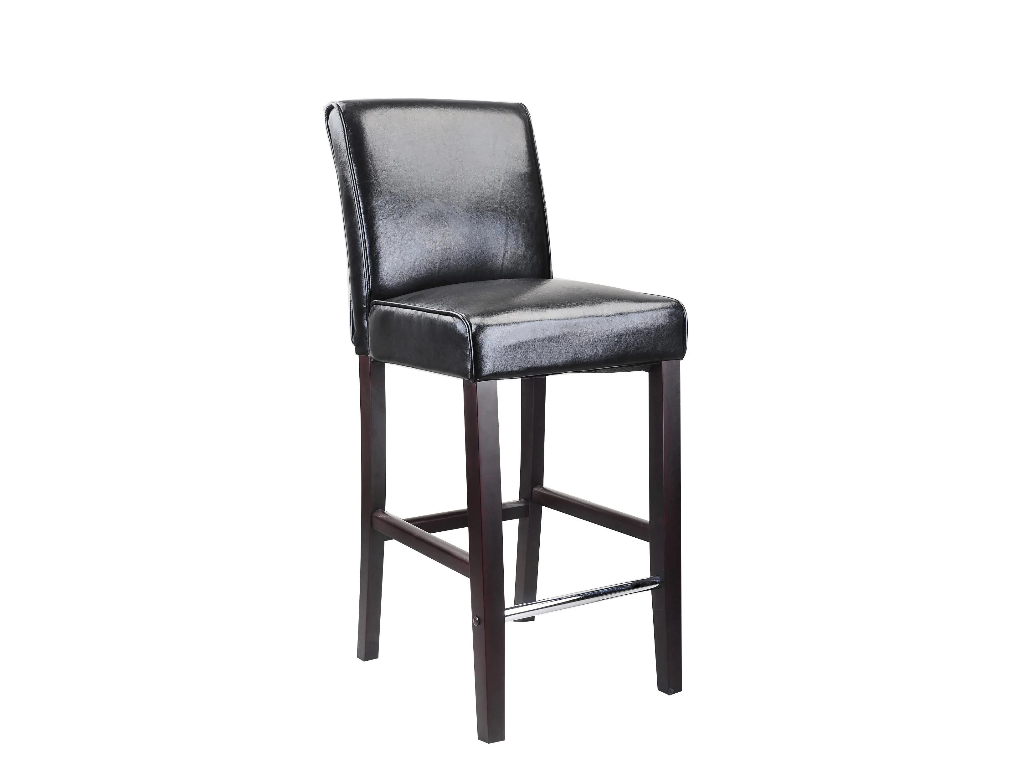 Black Wooden Bar Height Stool