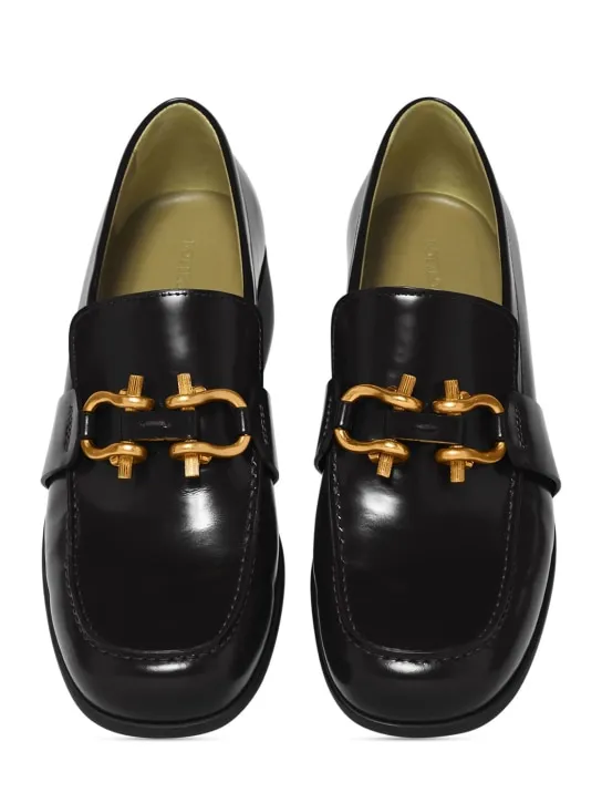 Bottega Veneta   Madame soft patent leather loafers 