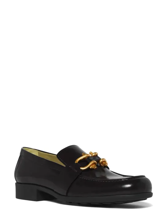 Bottega Veneta   Madame soft patent leather loafers 