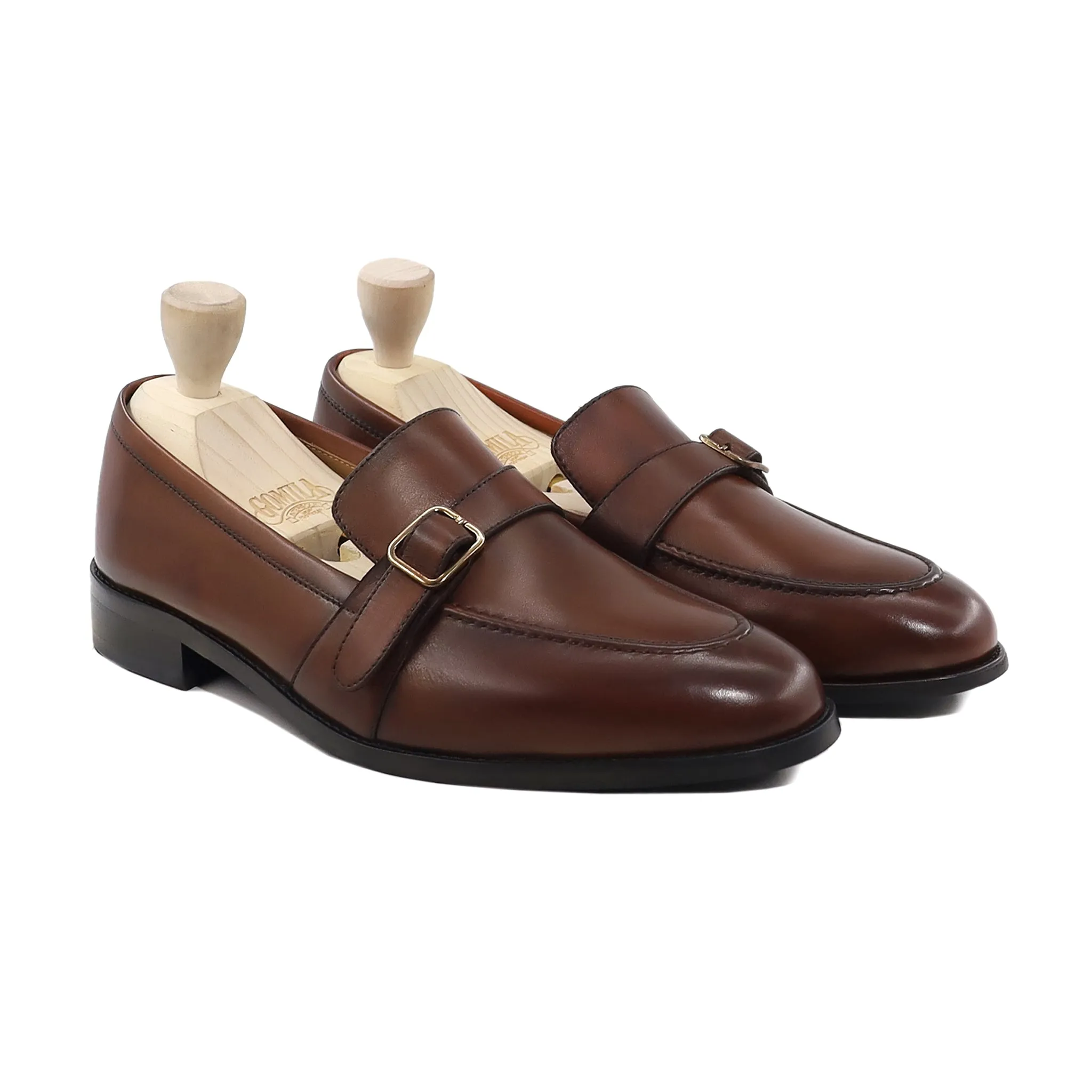 Brixton - Men's Reddish Brown Calf Leather Loafer