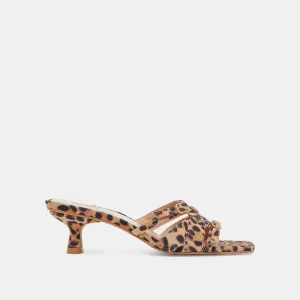 BRYANT HEELS DK LEOPARD SUEDE