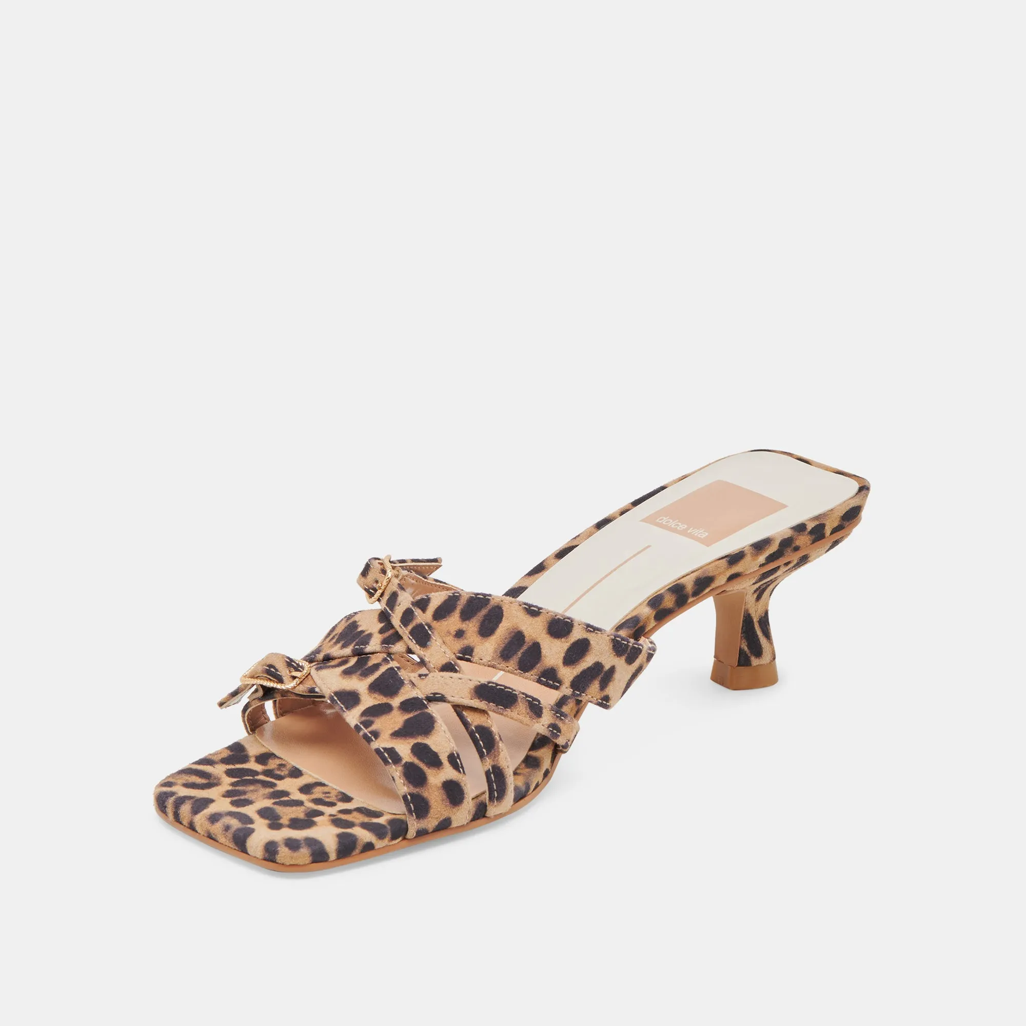 BRYANT HEELS DK LEOPARD SUEDE