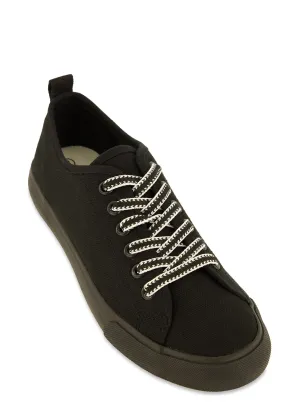 Canvas Lace Up Sneakers