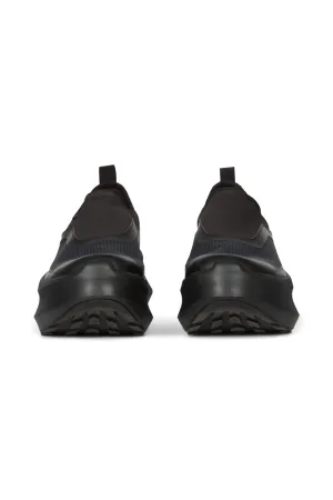 CDG x SALOMON Black Slip On Platform Sneakers