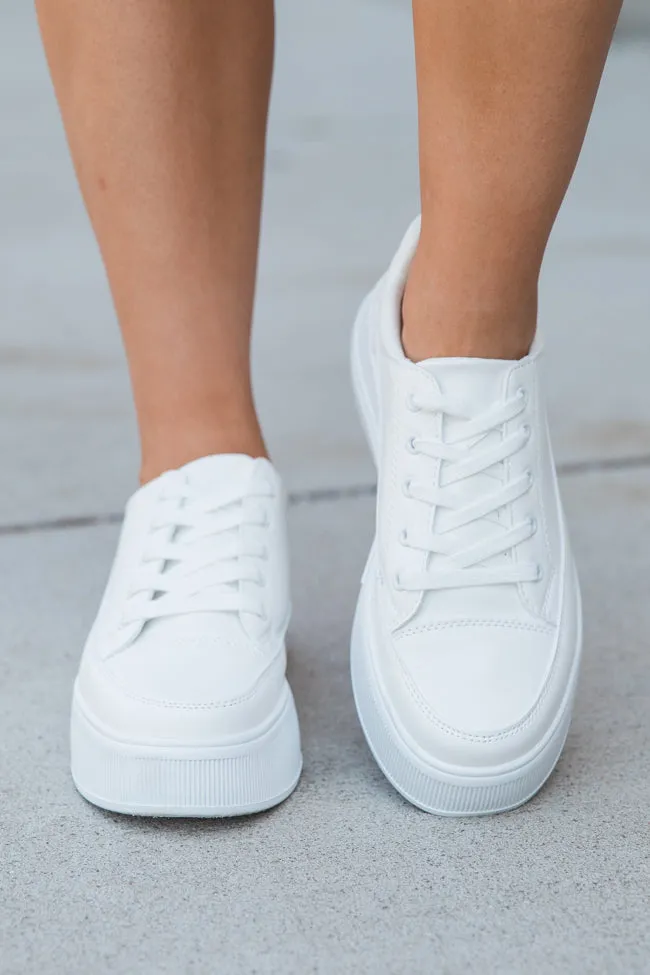 Cecilia Platform White Sneaker