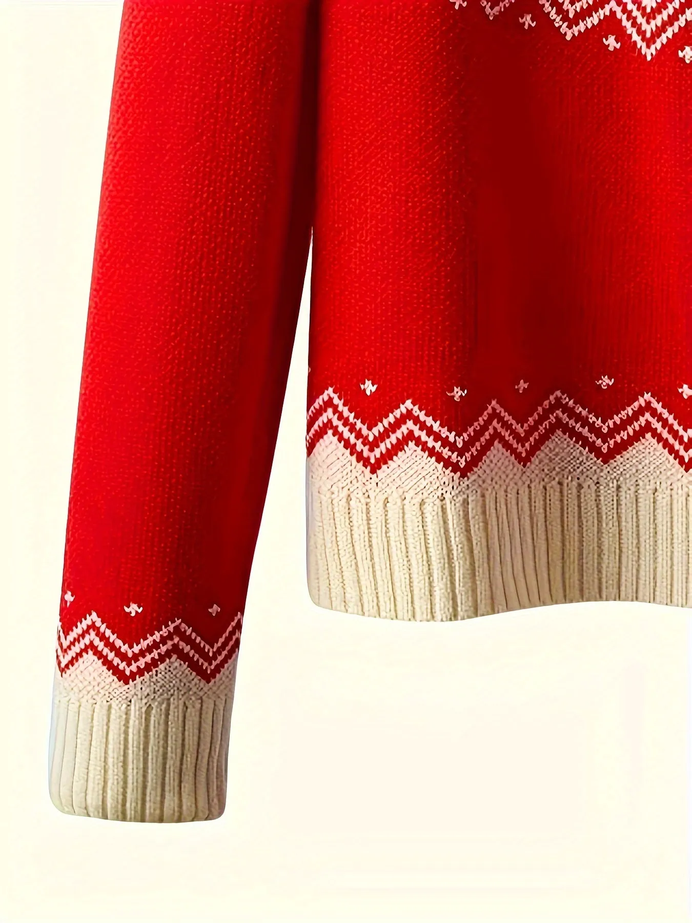 Chic Christmas Tree Knit Sweater for Women - Cozy Wool Blend, Long Sleeve, Crew Neck Pullover with Geometric & Cartoon Patterns - Perfect for Fall/Winter