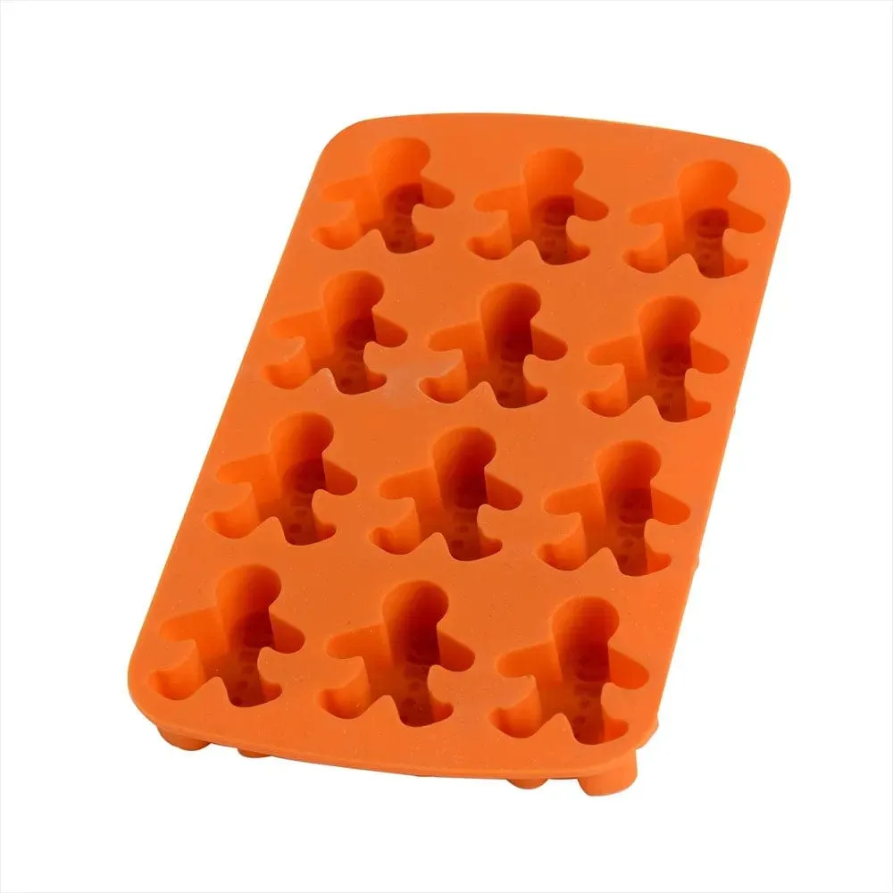 Christmas Gingerbread Man Chocolate, Jelly & Ice Cube Silicone Mould