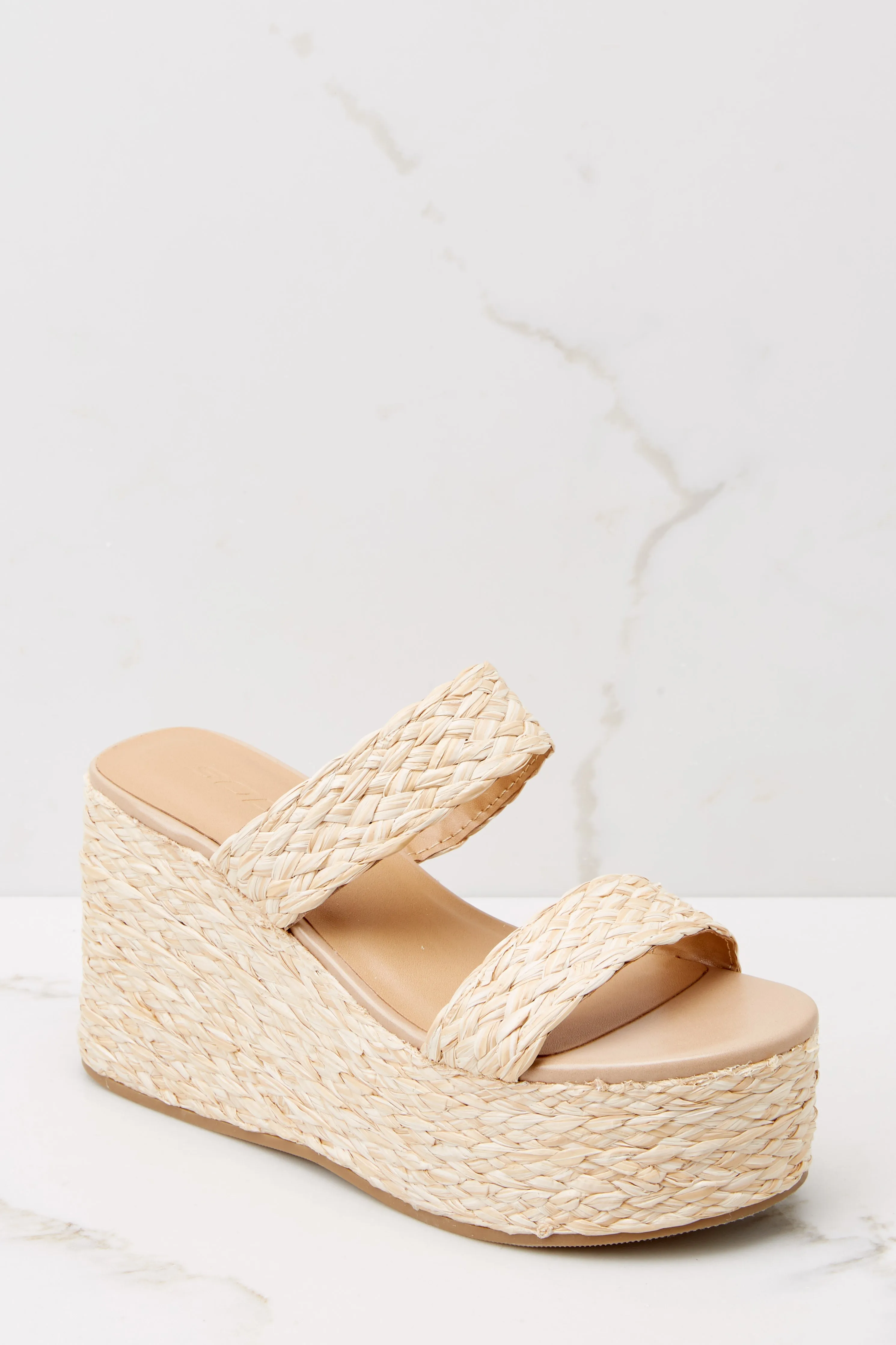 Coastal Comfort Natural Wedge Sandals