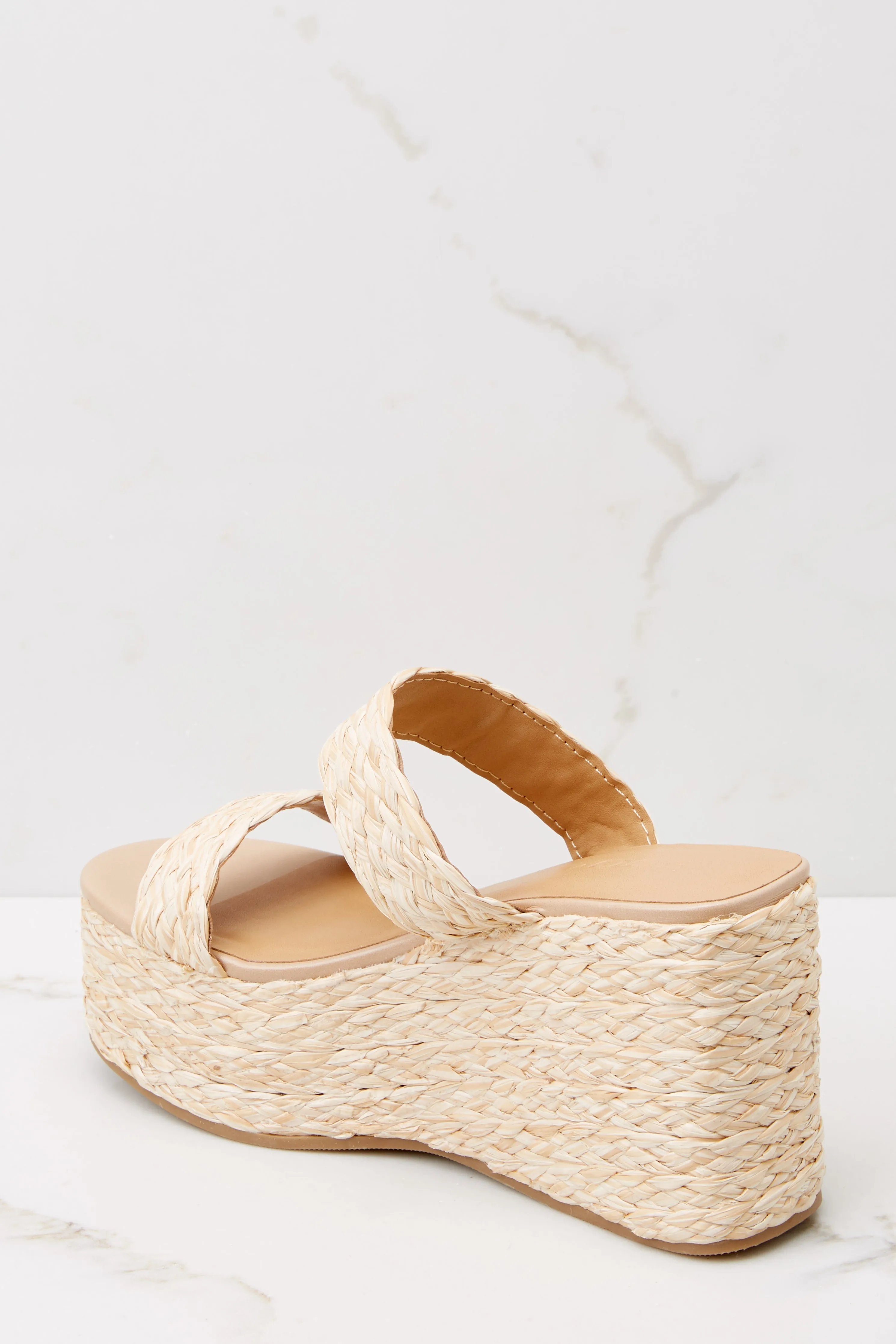 Coastal Comfort Natural Wedge Sandals