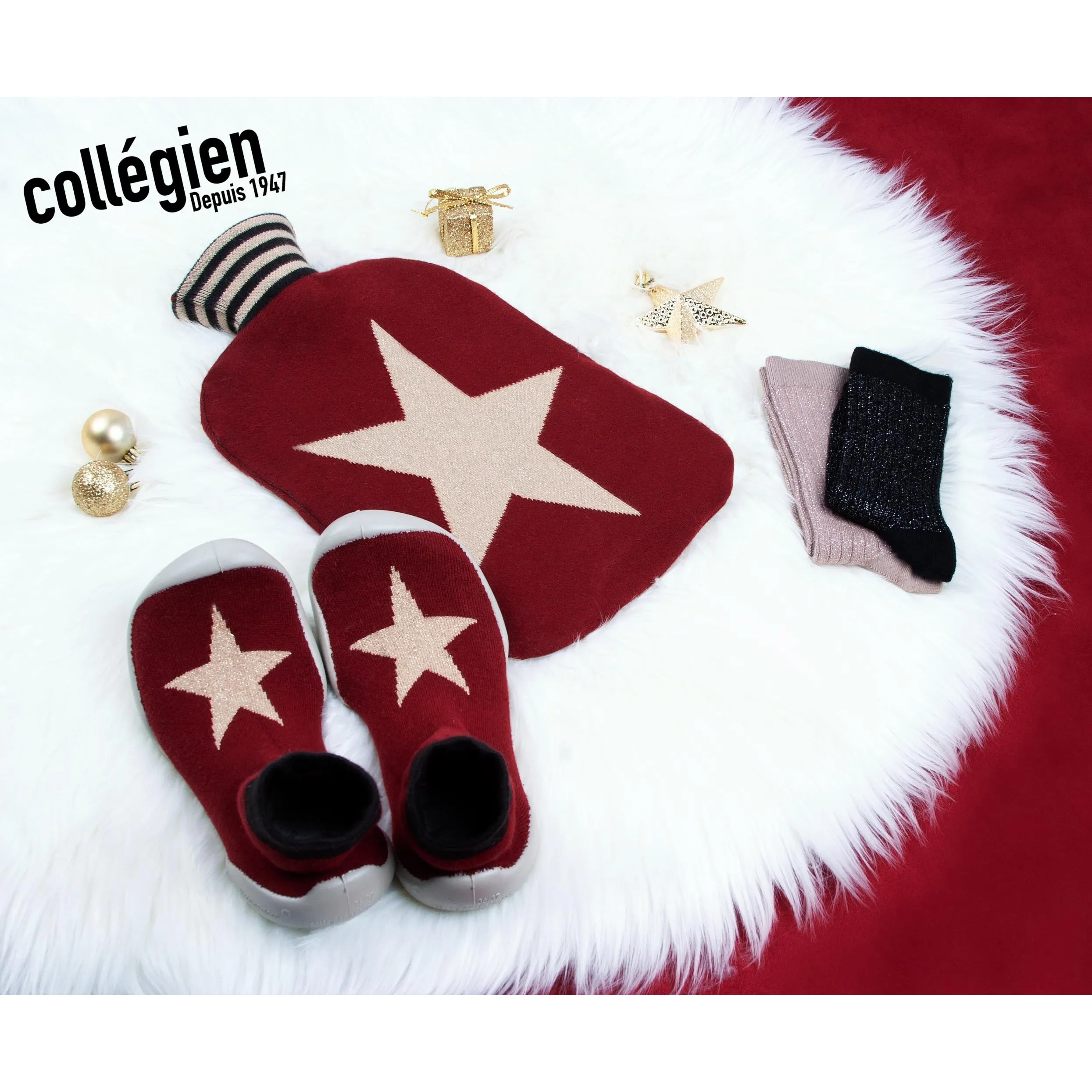 collégien Chaussettes Winter Star Sock Slippers