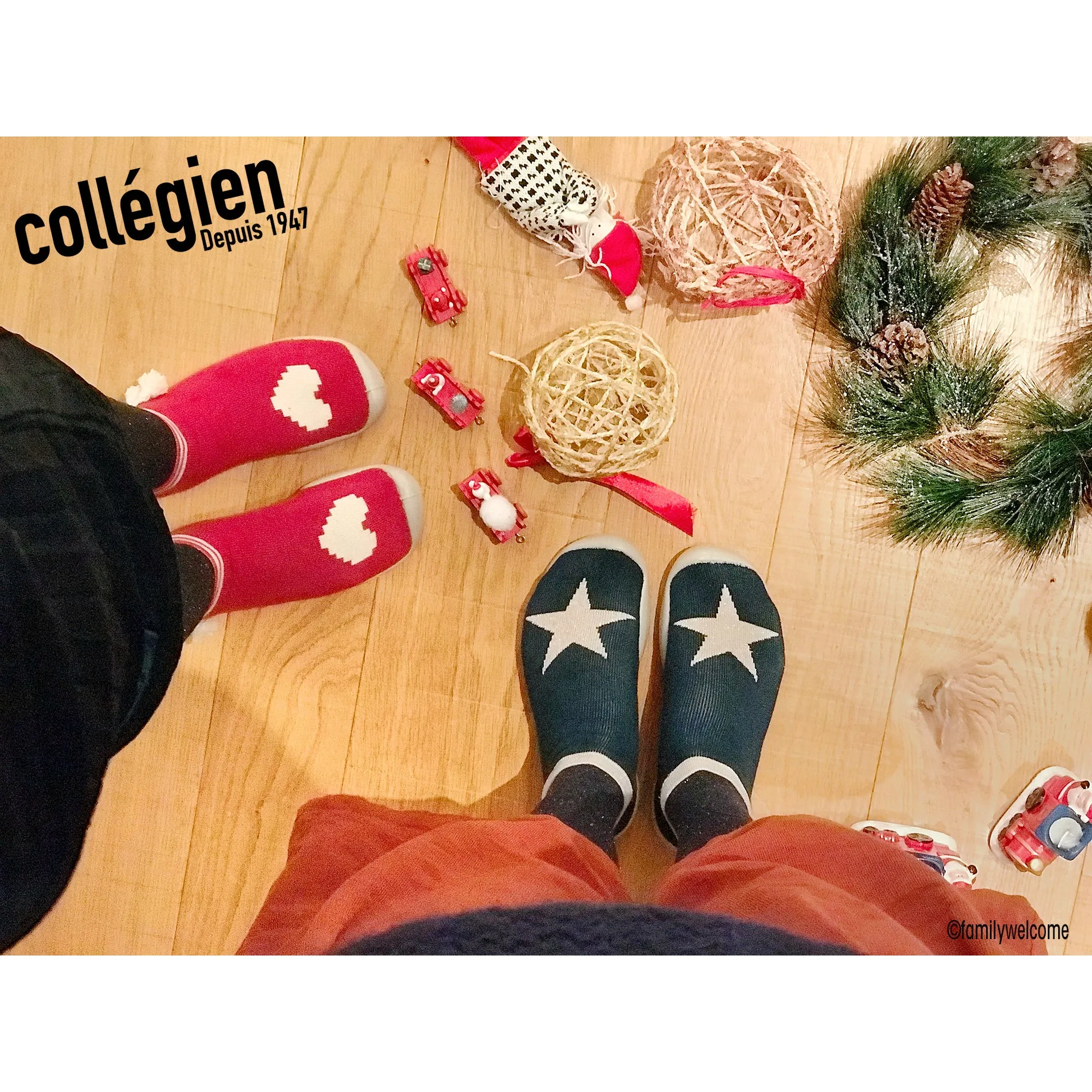 collégien Coeur Sock Slippers