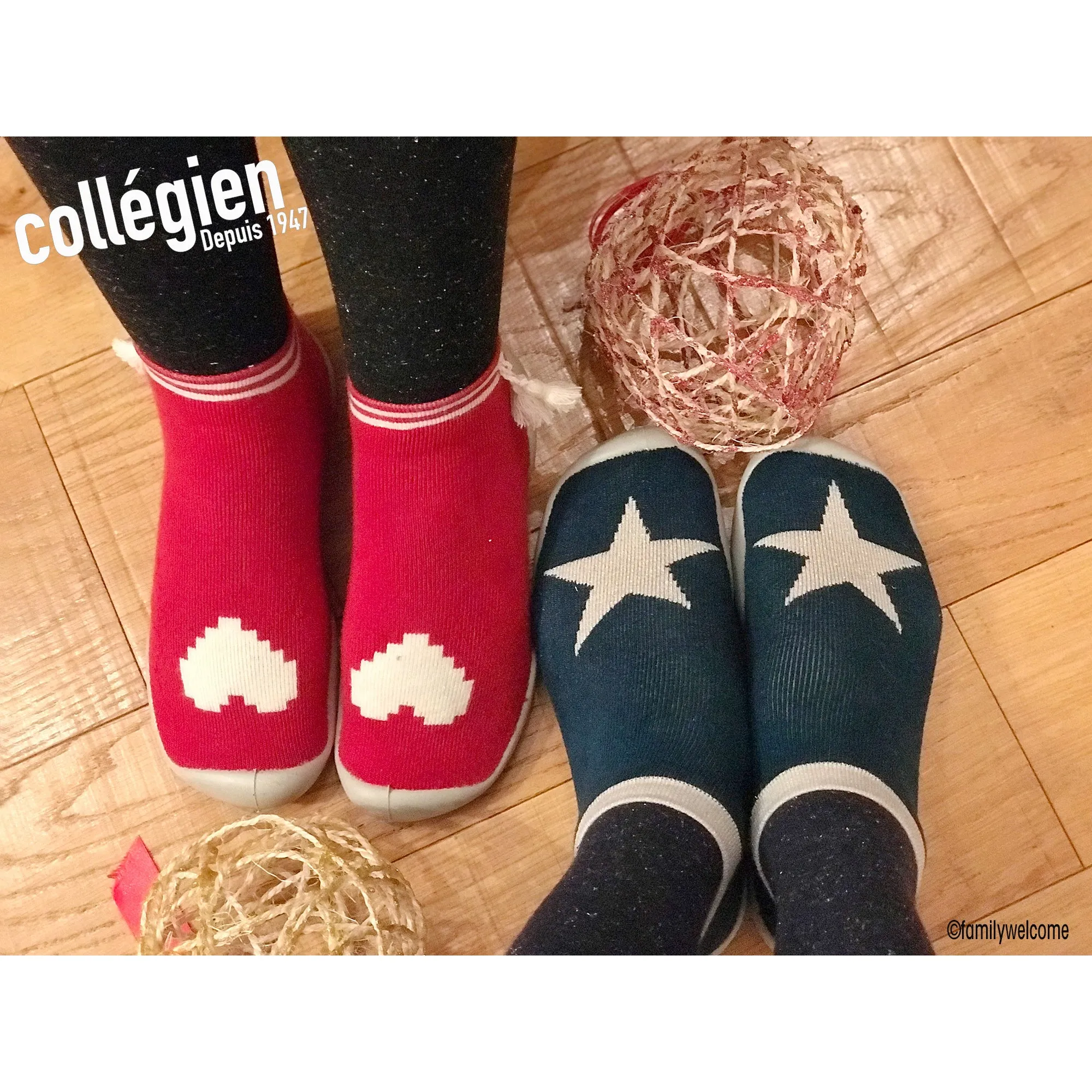 collégien Coeur Sock Slippers