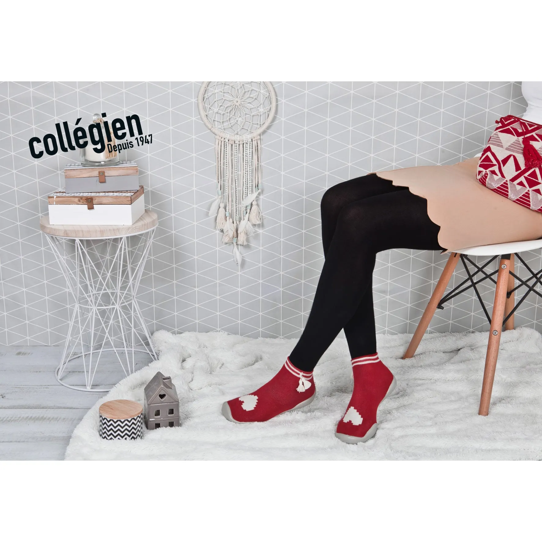 collégien Coeur Sock Slippers