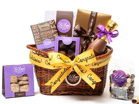 Congratulations Chocolate Basket (3.0 lbs.)