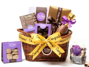 Congratulations Chocolate Basket (3.0 lbs.)