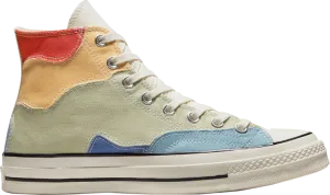 Converse Chuck 70 High Crafted Patchwork Sneakers - Olive Aura, Green