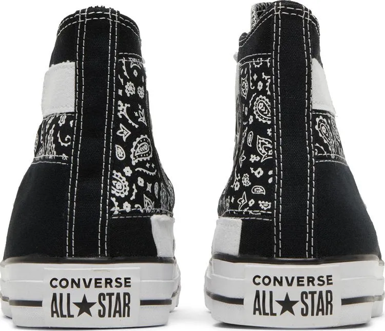 Converse Chuck Taylor All Star High Paisley Patchwork Sneakers - Black