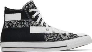 Converse Chuck Taylor All Star High Paisley Patchwork Sneakers - Black