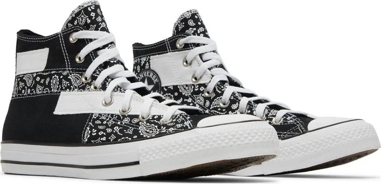 Converse Chuck Taylor All Star High Paisley Patchwork Sneakers - Black