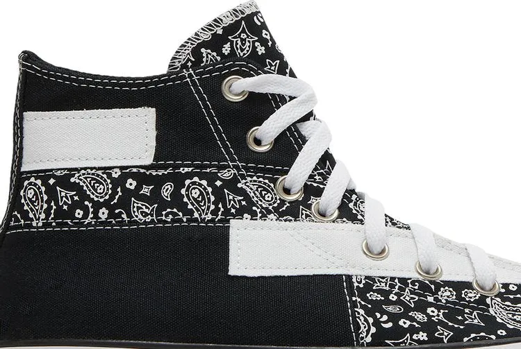 Converse Chuck Taylor All Star High Paisley Patchwork Sneakers - Black