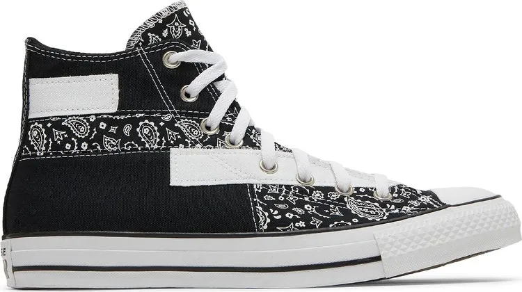 Converse Chuck Taylor All Star High Paisley Patchwork Sneakers - Black