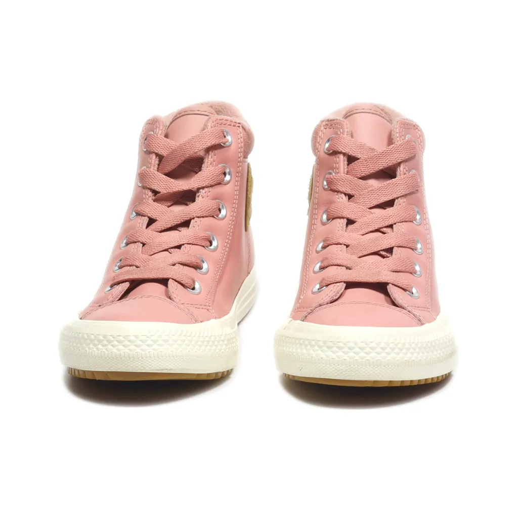 Converse Sneakers Leather Pink Colour For Kids